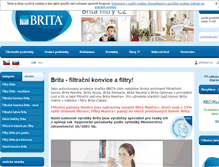 Tablet Screenshot of brita-filtry.cz